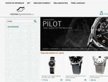 Tablet Screenshot of hodinky-junghans.cz